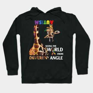 Giraffe Autism Seeing The World From Different Angle Hoodie